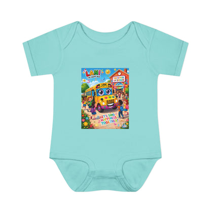 Lani™ Infant Baby Rib Bodysuit – "Let's Sing Happiness Together!" Graphic