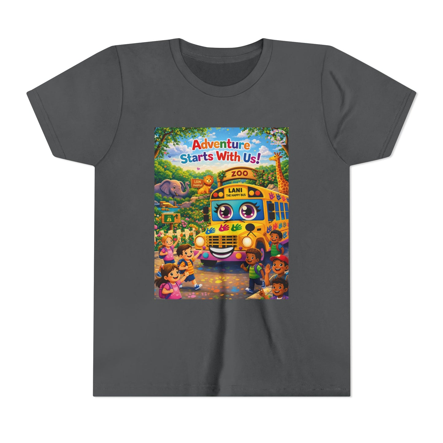 Lani™ Youth Short Sleeve Tee – "Adventure Starts With Us!" Graphic