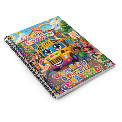 Lani™ Spiral Notebook – Ruled Line | "Where Being Different is CELEBRATED!" Graphic
