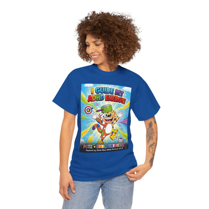 Potz™ Unisex Heavy Cotton™ Tee – "I Guide My ADHD Energy!" Graphic Tee | Smile Universe Collection