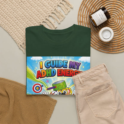 Potz™ Unisex Heavy Cotton™ Tee – "I Guide My ADHD Energy!" Graphic Tee | Smile Universe Collection