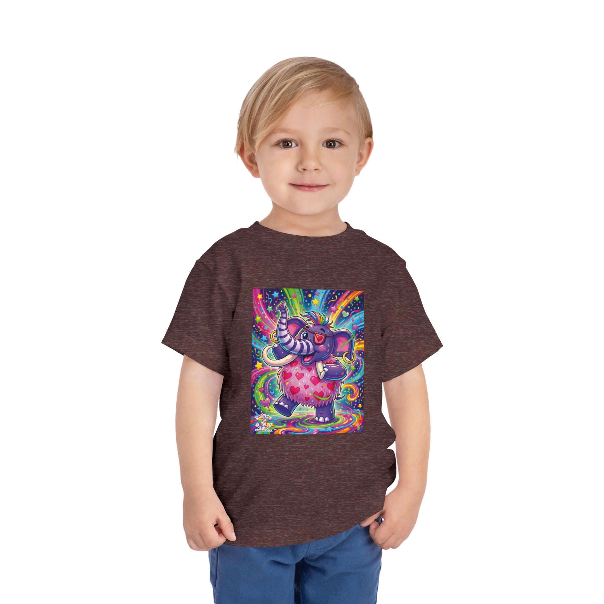 Piklez™ Toddler Short Sleeve Tee – "Born to Celebrate!" Graphic Shirt | Smile Universe Collection
