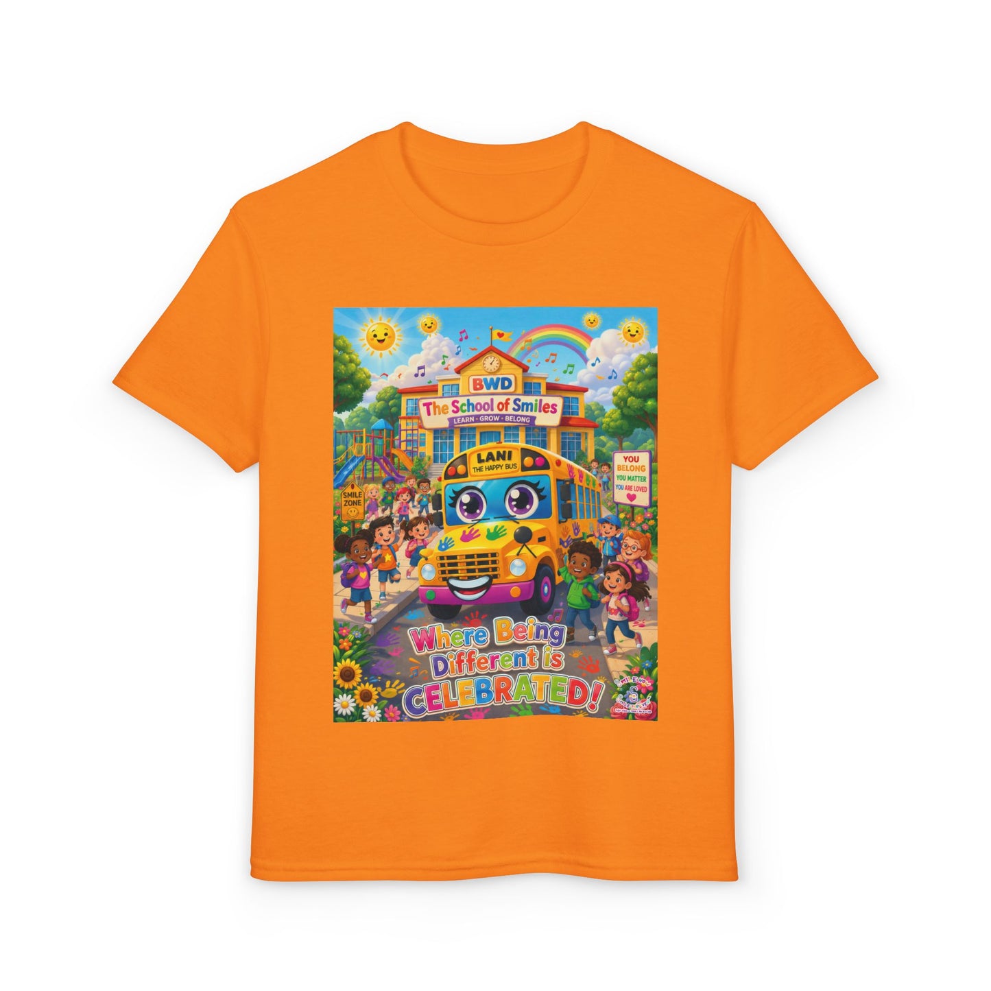 Lani™ Youth DryBlend® T-Shirt – "Where Being Different is CELEBRATED!" Graphic Shirt