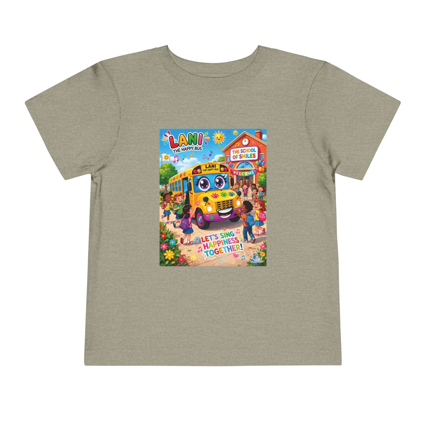 Lani™ Toddler Short Sleeve Tee – "Let's Sing Happiness Together!" Graphic