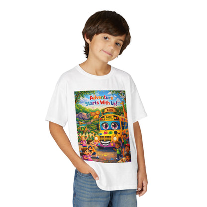 Lani™ Youth DryBlend® T-Shirt – "Adventure Starts With Us!" Graphic