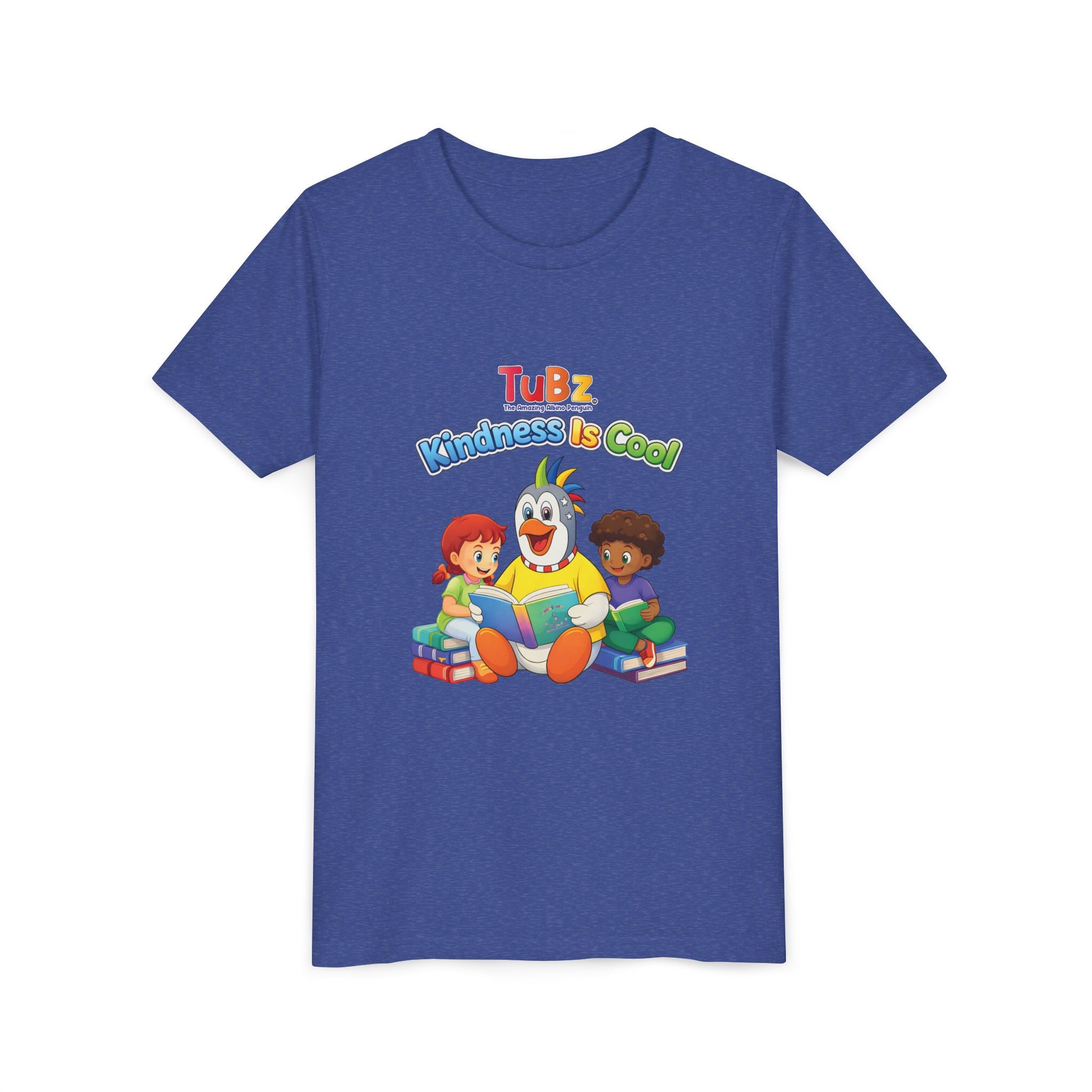 TuBz™ "Kindness Is Cool" Kids T-Shirt - Positive Message Graphic Tee | Smile Universe TuBz4Kidz