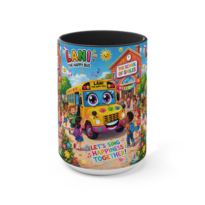 Lani™ Accent Mug – "Let's Sing Happiness Together!" Graphic