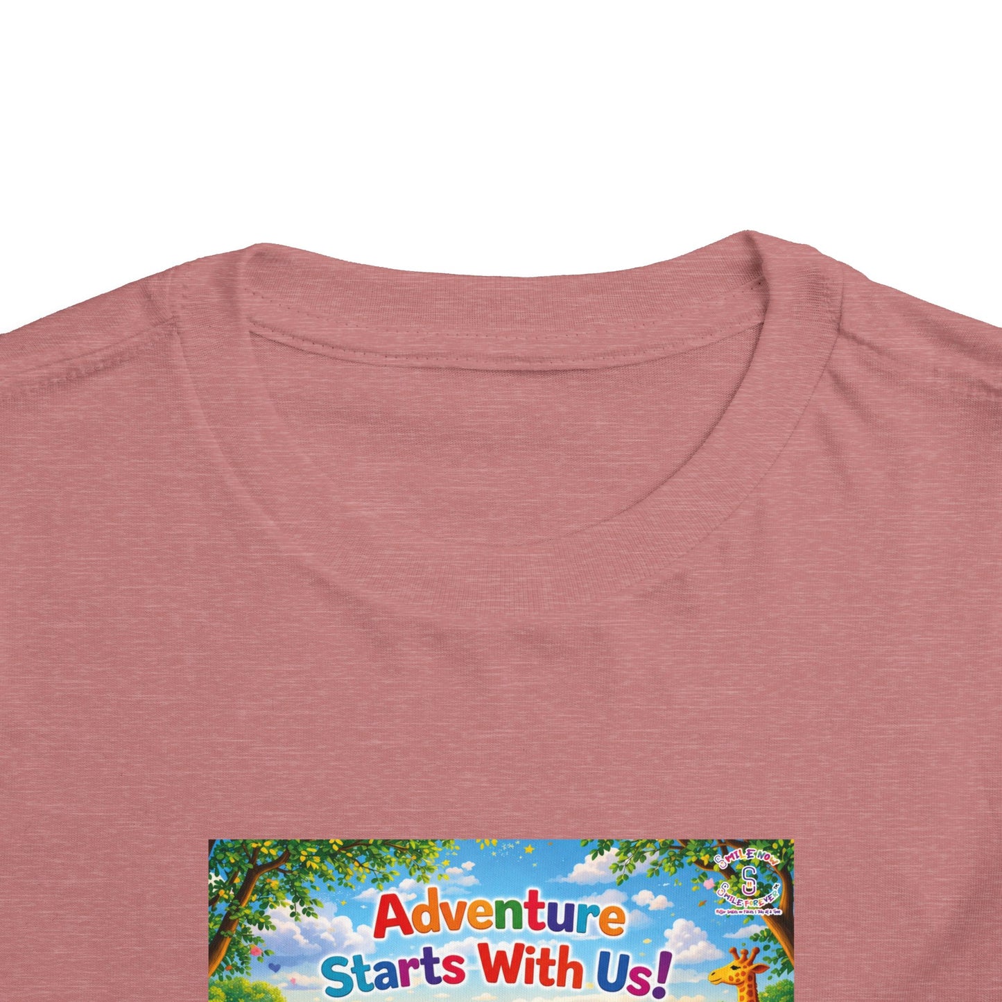 Lani™ Toddler Short Sleeve Tee – "Adventure Starts With Us!" Graphic