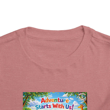 Lani™ Toddler Short Sleeve Tee – "Adventure Starts With Us!" Graphic