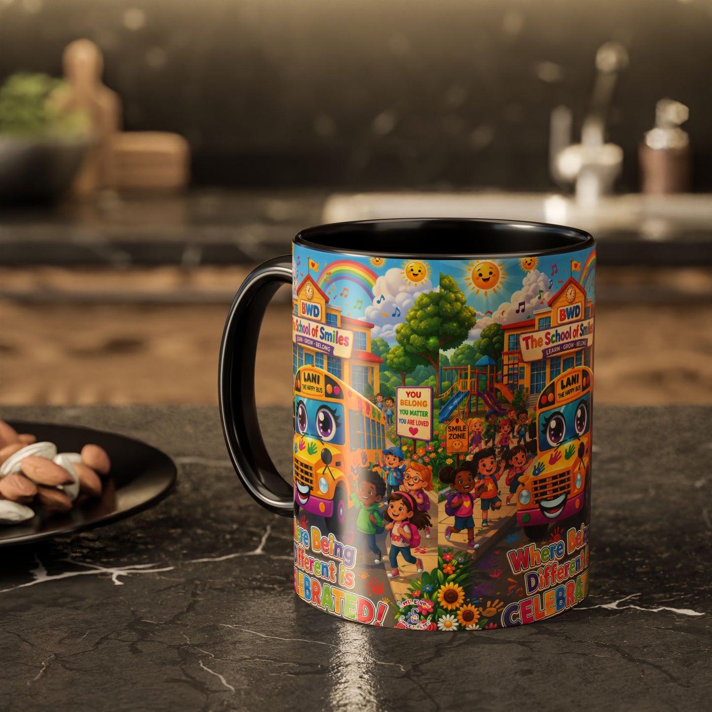 Lani™ Colorful Mug (11oz & 15oz) – "Where Being Different is CELEBRATED!" Graphic