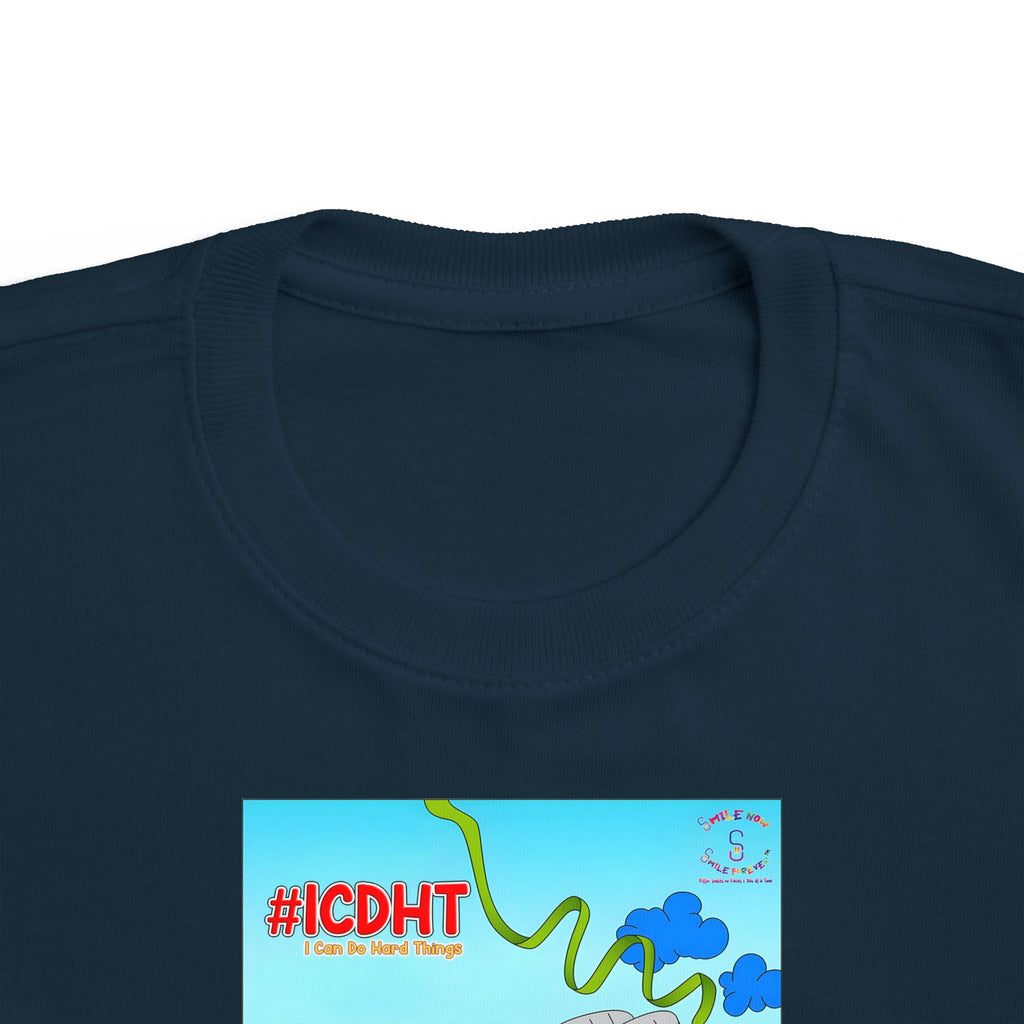 TuBz™ "I Can Do Hard Things" Toddler T-Shirt | Toddler's Fine Jersey Tee  - Positive Kids Graphic Tee