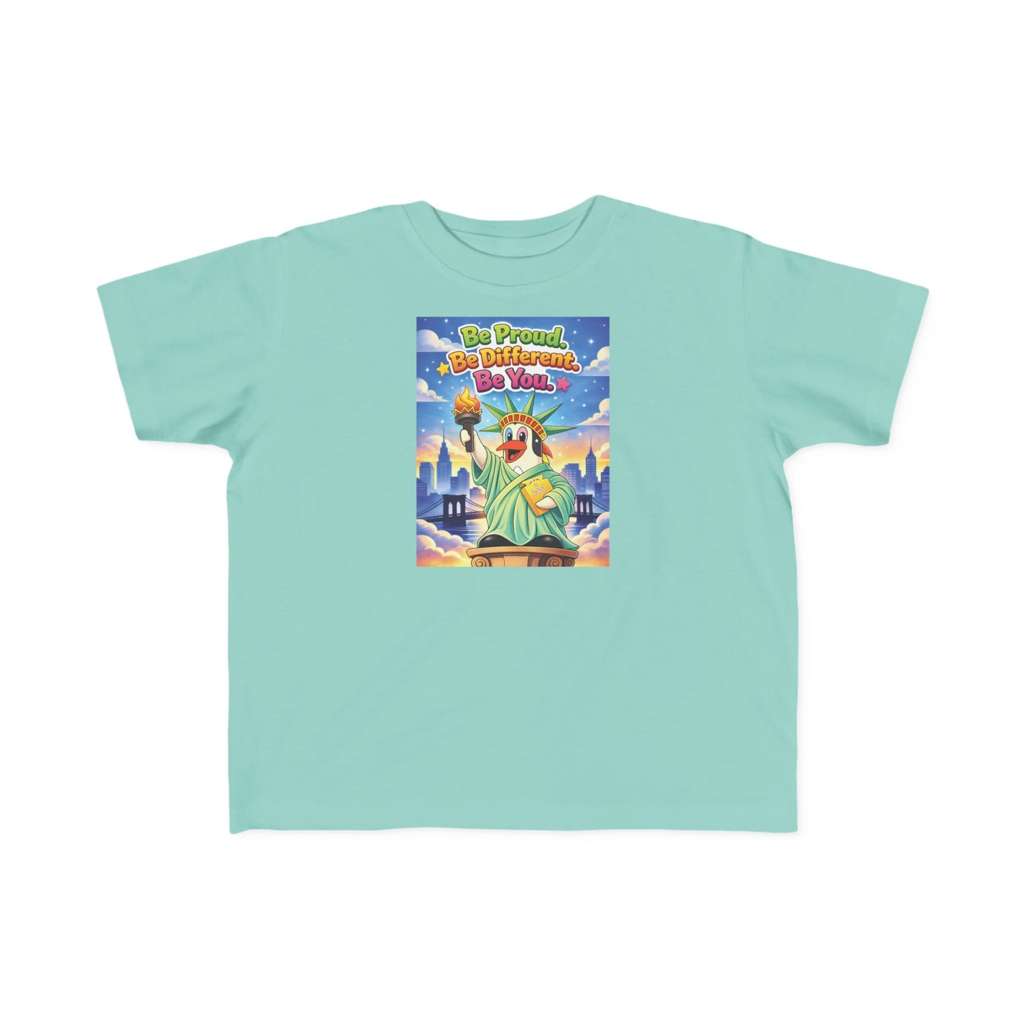 TuBz™ "Be Proud. Be Different. Be You." Kids T-Shirt - Inspirational Graphic Tee