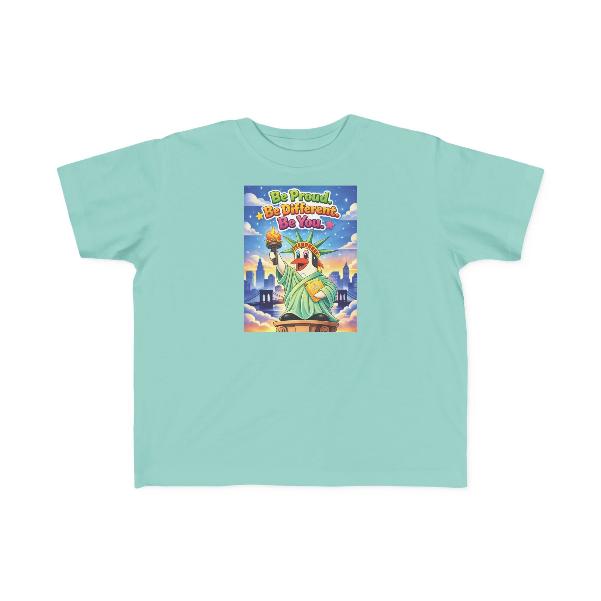 TuBz™ "Be Proud. Be Different. Be You." Kids T-Shirt - Inspirational Graphic Tee