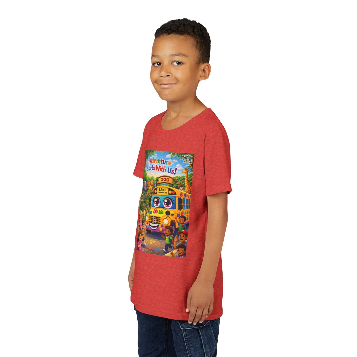 Lani™ Youth Short Sleeve Tee – "Adventure Starts With Us!" Graphic
