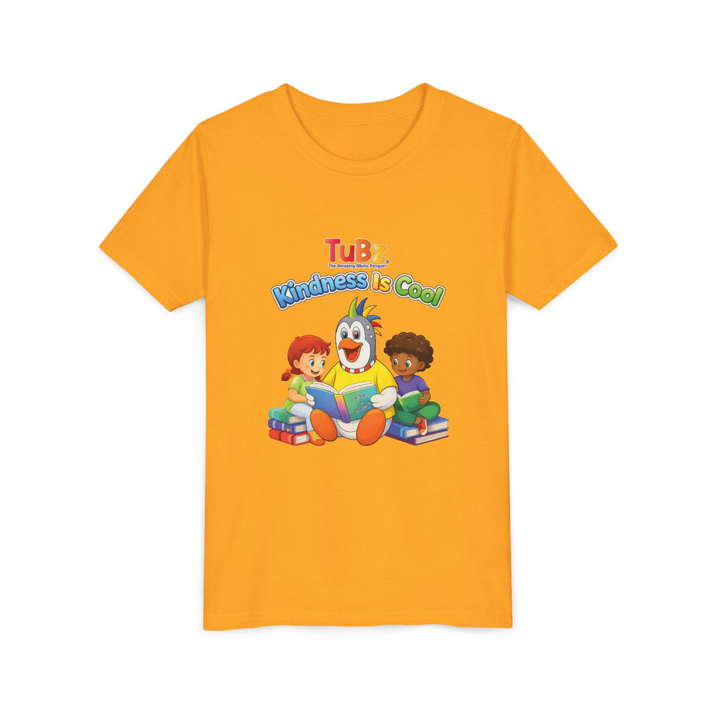 TuBz™ "Kindness Is Cool" Kids T-Shirt - Positive Message Graphic Tee | Smile Universe TuBz4Kidz