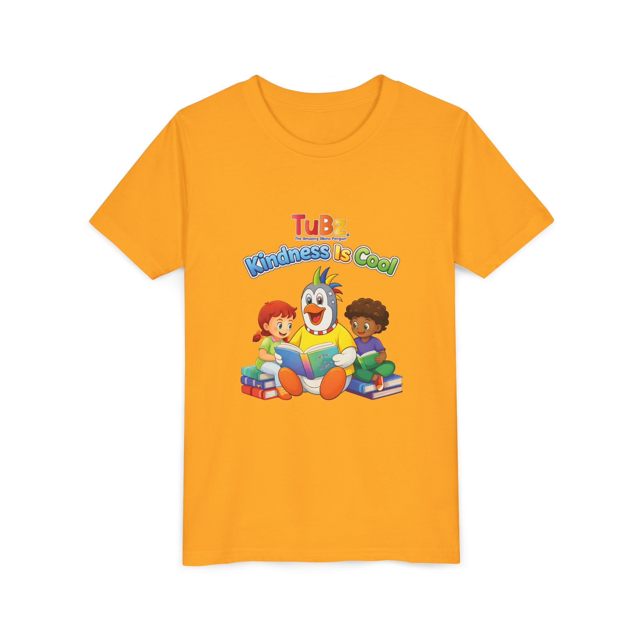 TuBz™ "Kindness Is Cool" Kids T-Shirt - Positive Message Graphic Tee | Smile Universe TuBz4Kidz