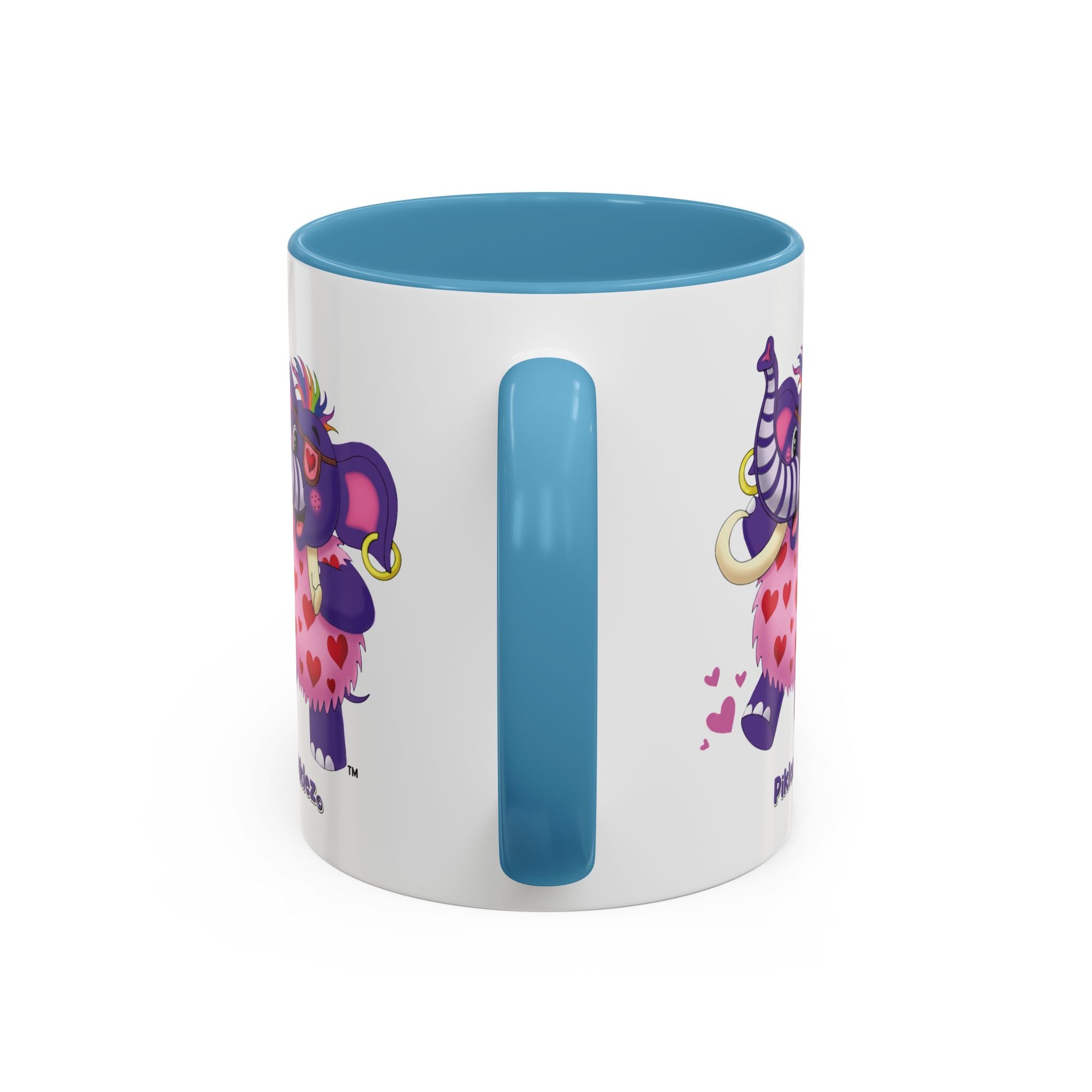 Piklez™ Accent Coffee Mug (11oz & 15oz) – "Full of Love!" Graphic | Smile Universe Collection