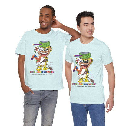 Potz™ Unisex Jersey Short Sleeve Tee – Playful Graphic Tee | Smile Universe Collection