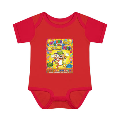 Potz™ Infant Baby Rib Bodysuit – "My ADHD Brain is Full of Brilliant Ideas!" Graphic Onesie | Smile Universe Collection