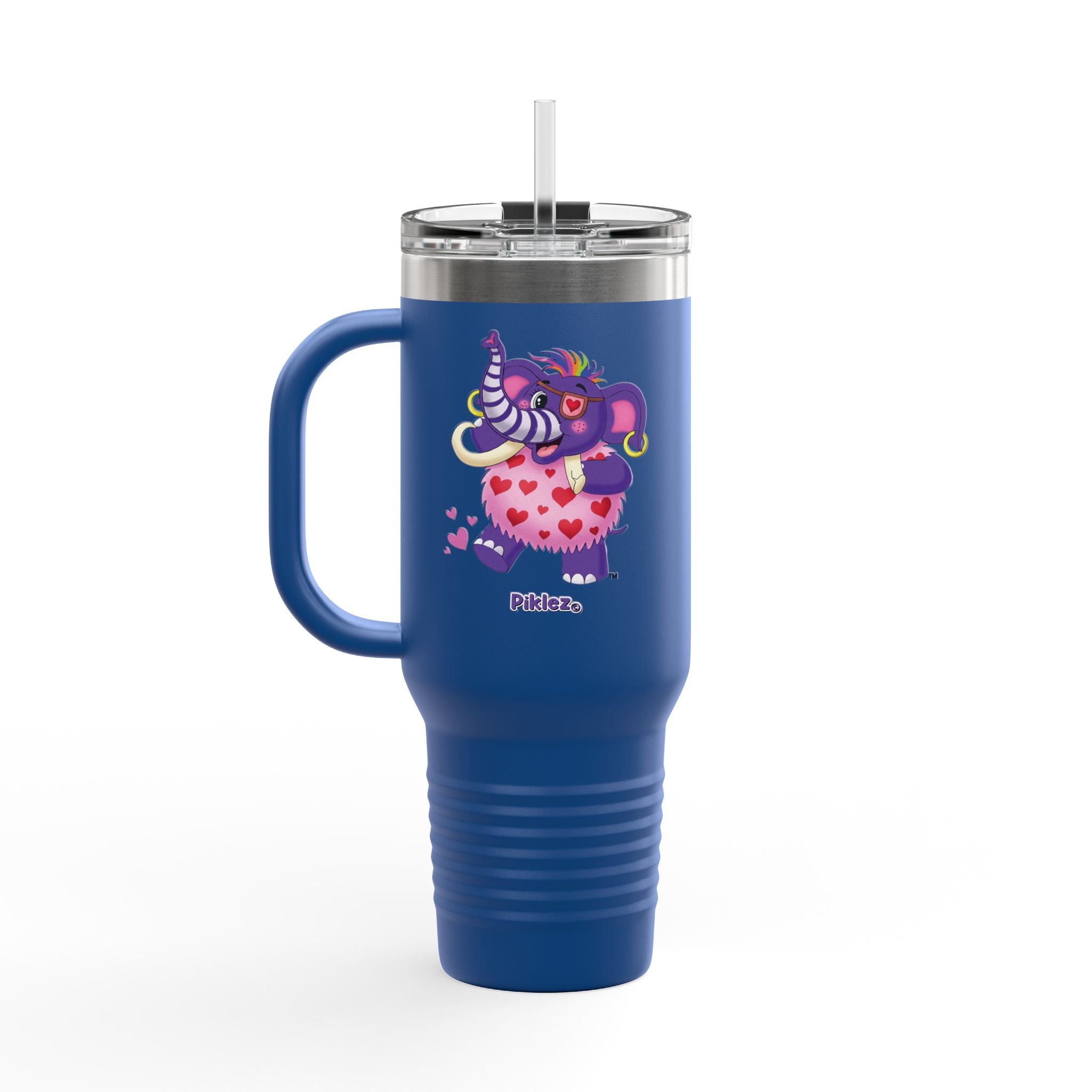 Piklez™ 40oz Insulated Travel Mug – "Full of Love!" Graphic | Smile Universe Collection