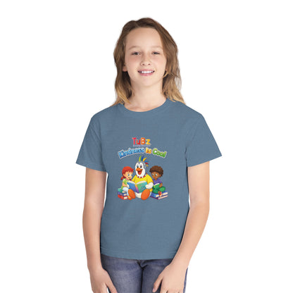 TuBz™ "Kindness Is Cool" Kids T-Shirt - Positive Message Graphic Tee | Smile Universe TuBz4Kidz