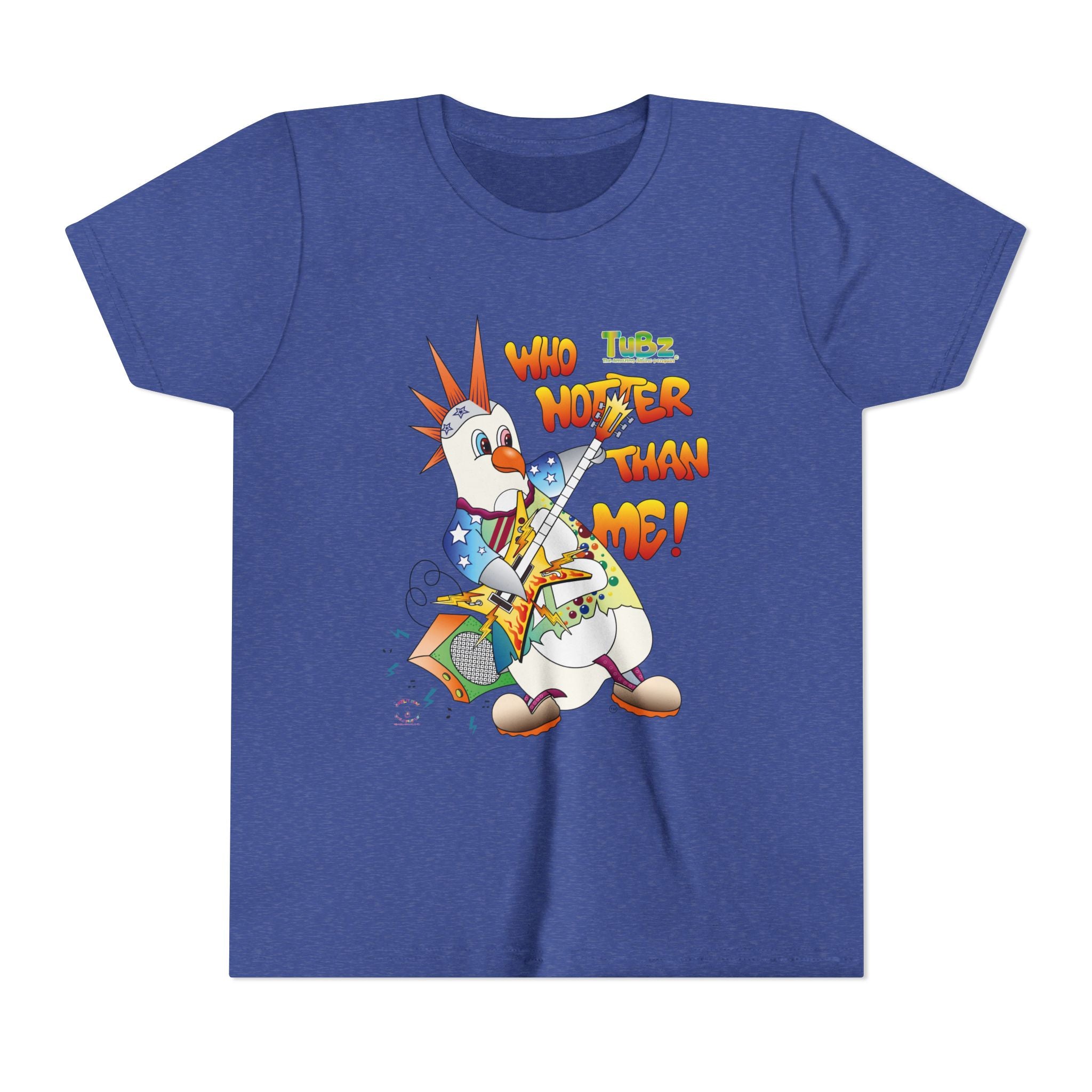 TuBz™ Rockstar Kids T-Shirt - "Who Hotter Than Me!" Graphic Tee | Smile Universe TuBz4Kidz Collection
