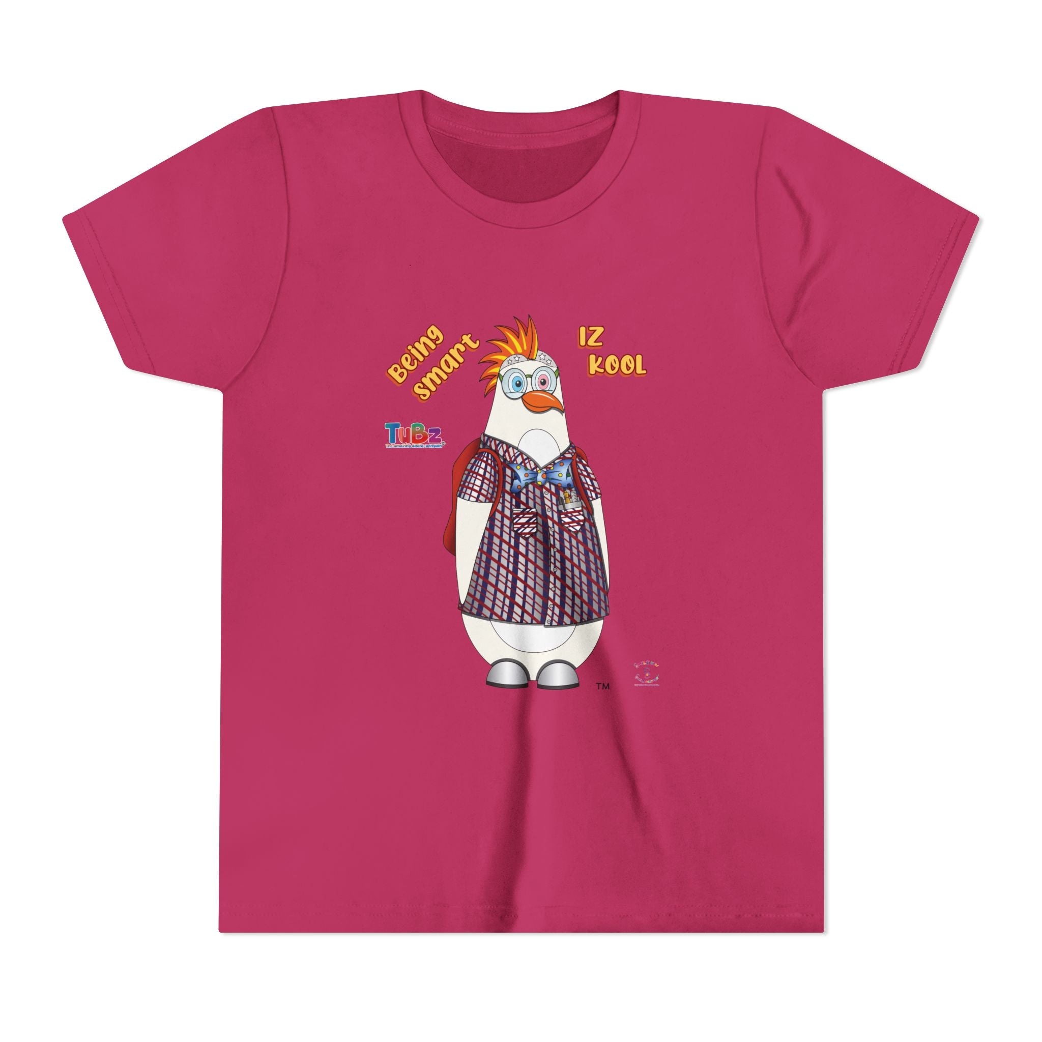 TuBz™ "Being Smart Iz Kool" Youth Graphic T-Shirt - Educational Kids Tee | TuBz4Kidz