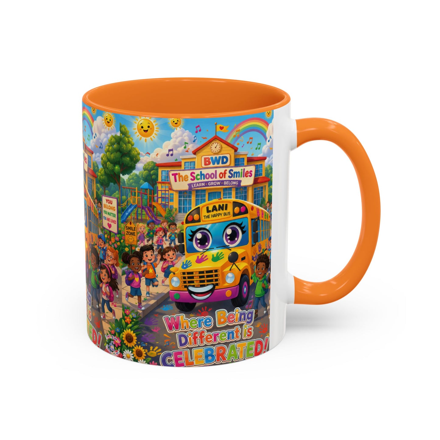 Lani™ Colorful Mug (11oz & 15oz) – "Where Being Different is CELEBRATED!" Graphic
