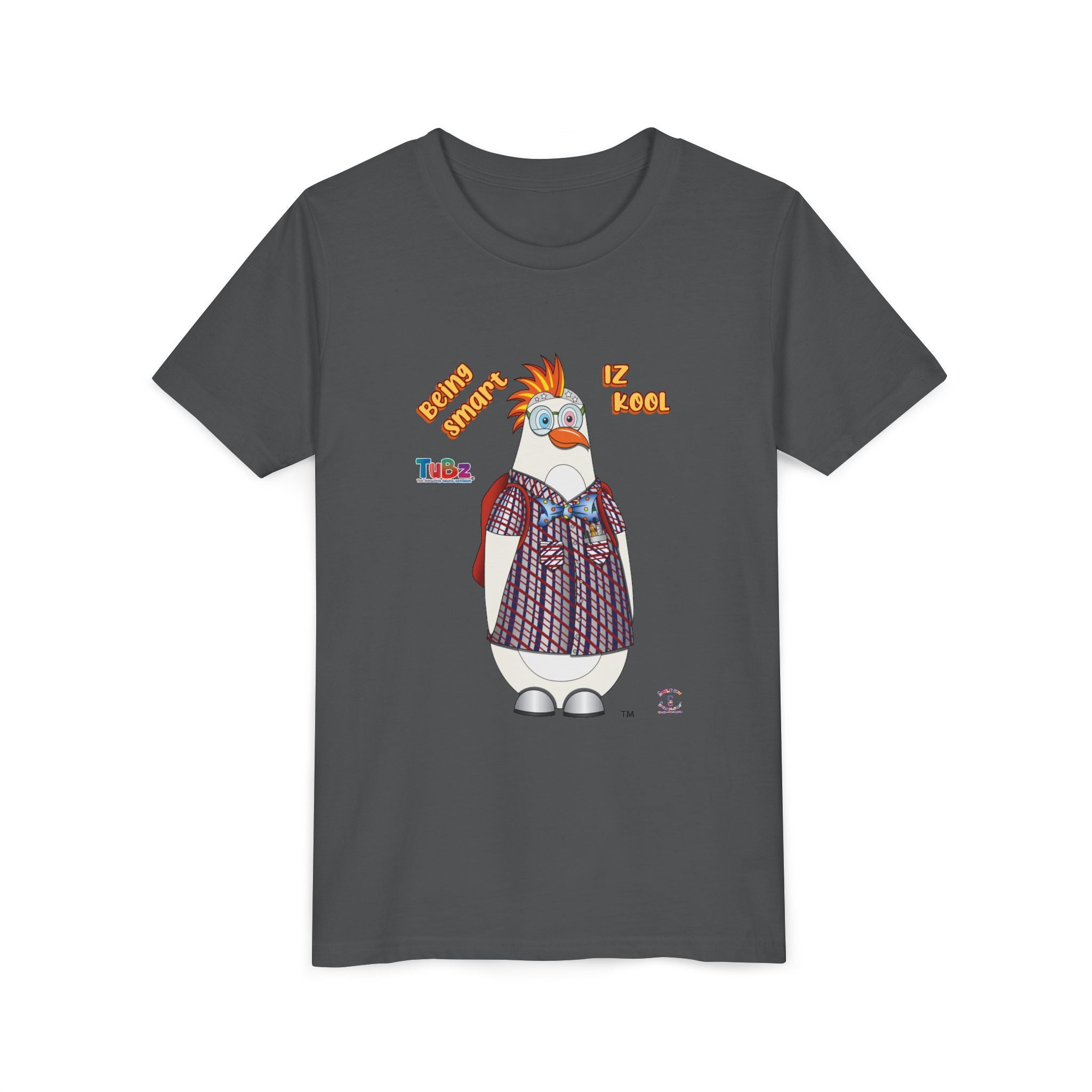 TuBz™ "Being Smart Iz Kool" Youth Graphic T-Shirt - Educational Kids Tee | TuBz4Kidz