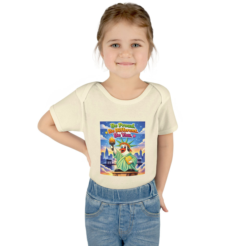 TuBz™ "Be Proud. Be Different. Be You." Infant Bodysuit - Inspirational Baby Onesie
