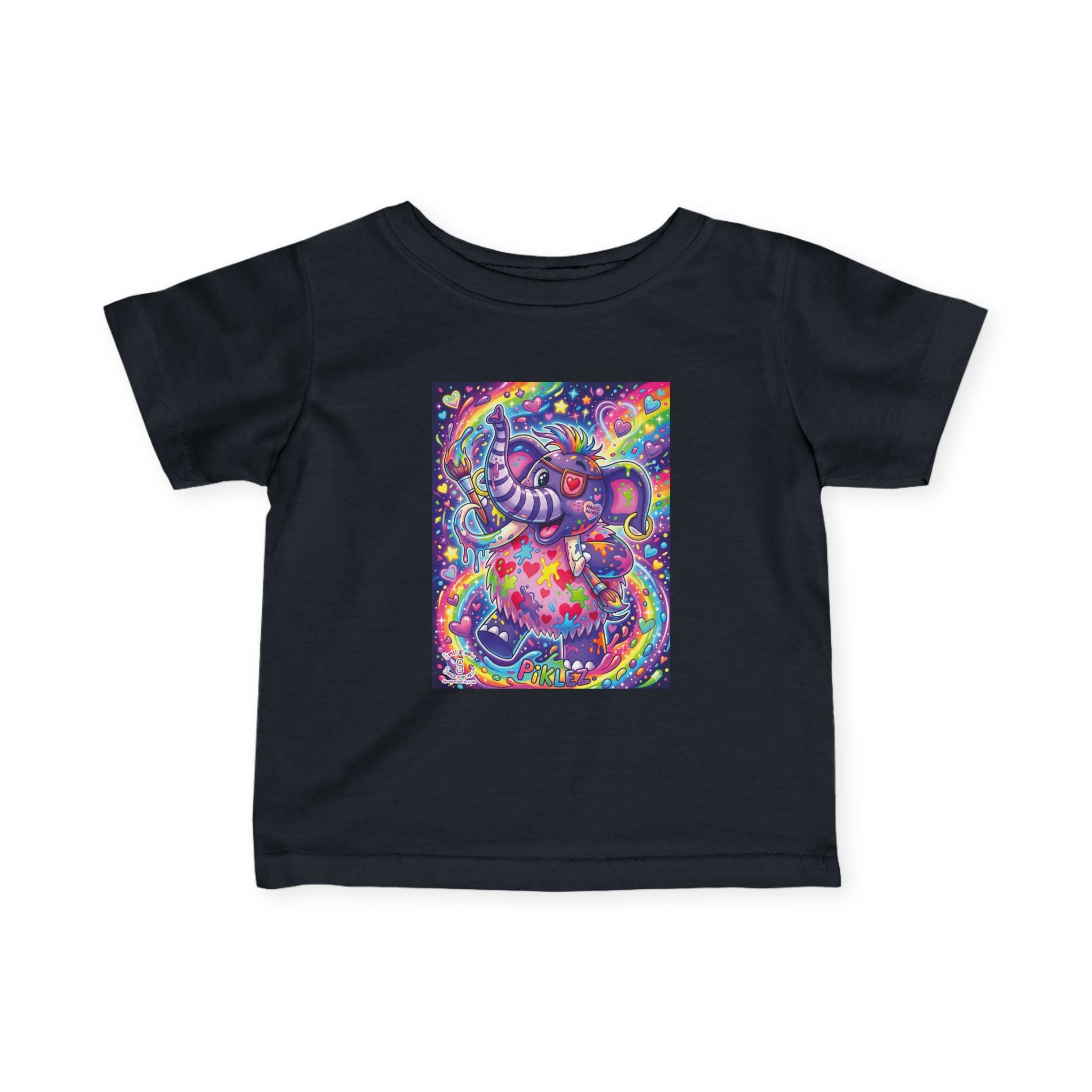 Piklez™ Infant Fine Jersey Tee – "Magic Paint!" Graphic Shirt | Smile Universe Collection