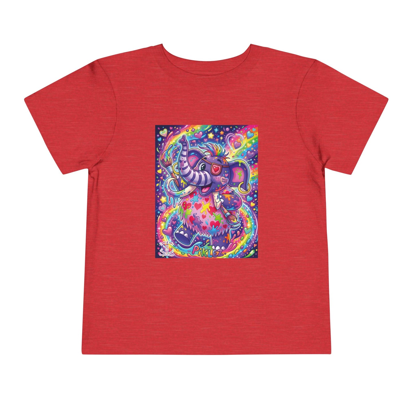Piklez™ Toddler Short Sleeve Tee – "Magic Paint!" Graphic Shirt | Smile Universe Collection