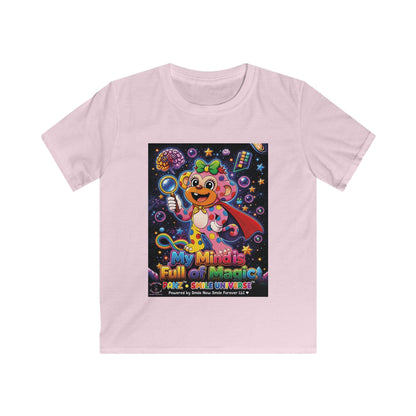 Panz™ Kids Softstyle Tee – "My Mind is Full of Magic" Graphic | Smile Universe Collection