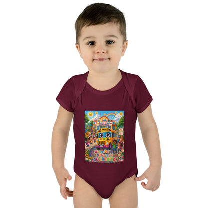 Lani™ Infant Baby Rib Bodysuit – "Where Being Different is CELEBRATED!" Graphic