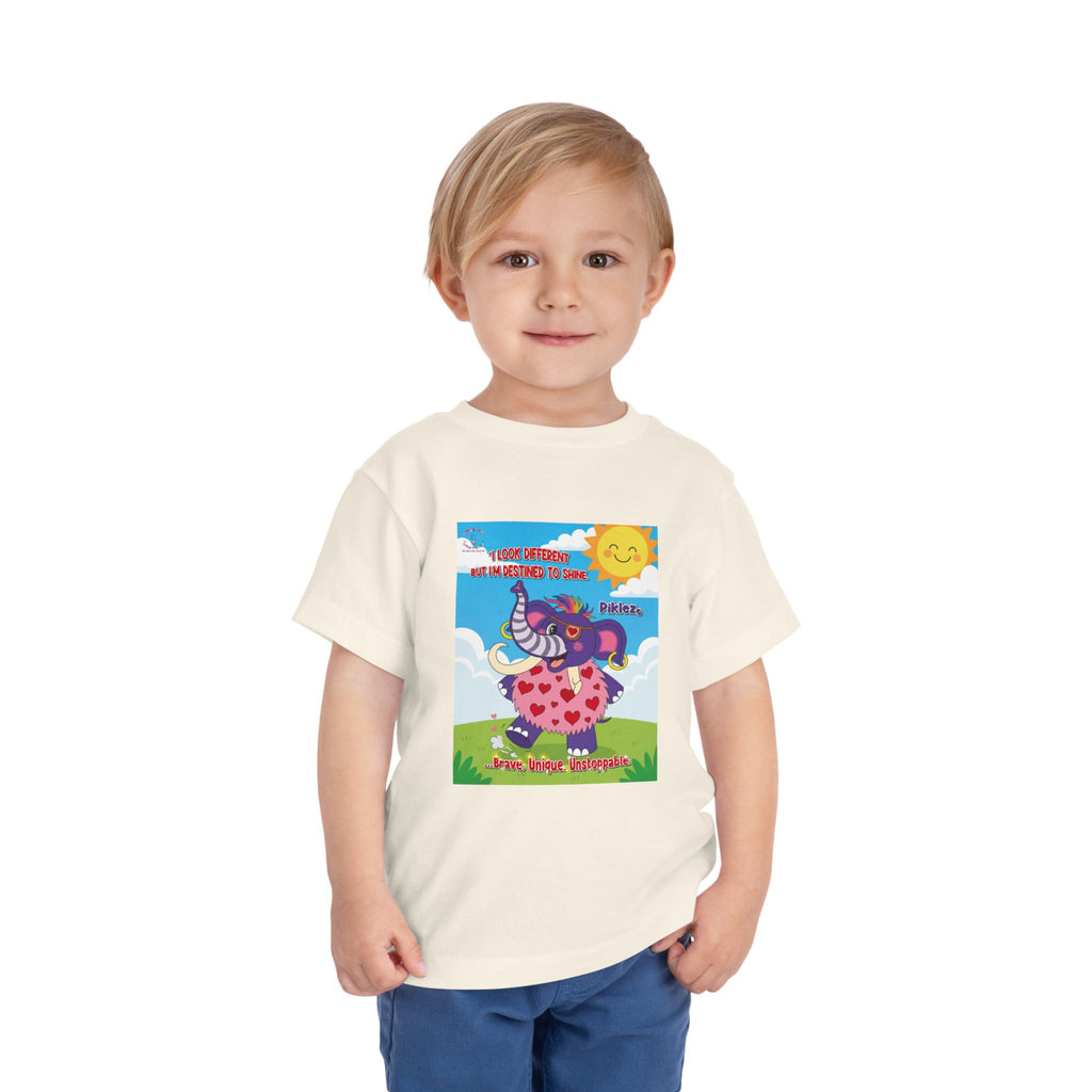 Piklez™ Toddler Tee – “Destined to Shine” Graphic Shirt | Smile Universe Collection