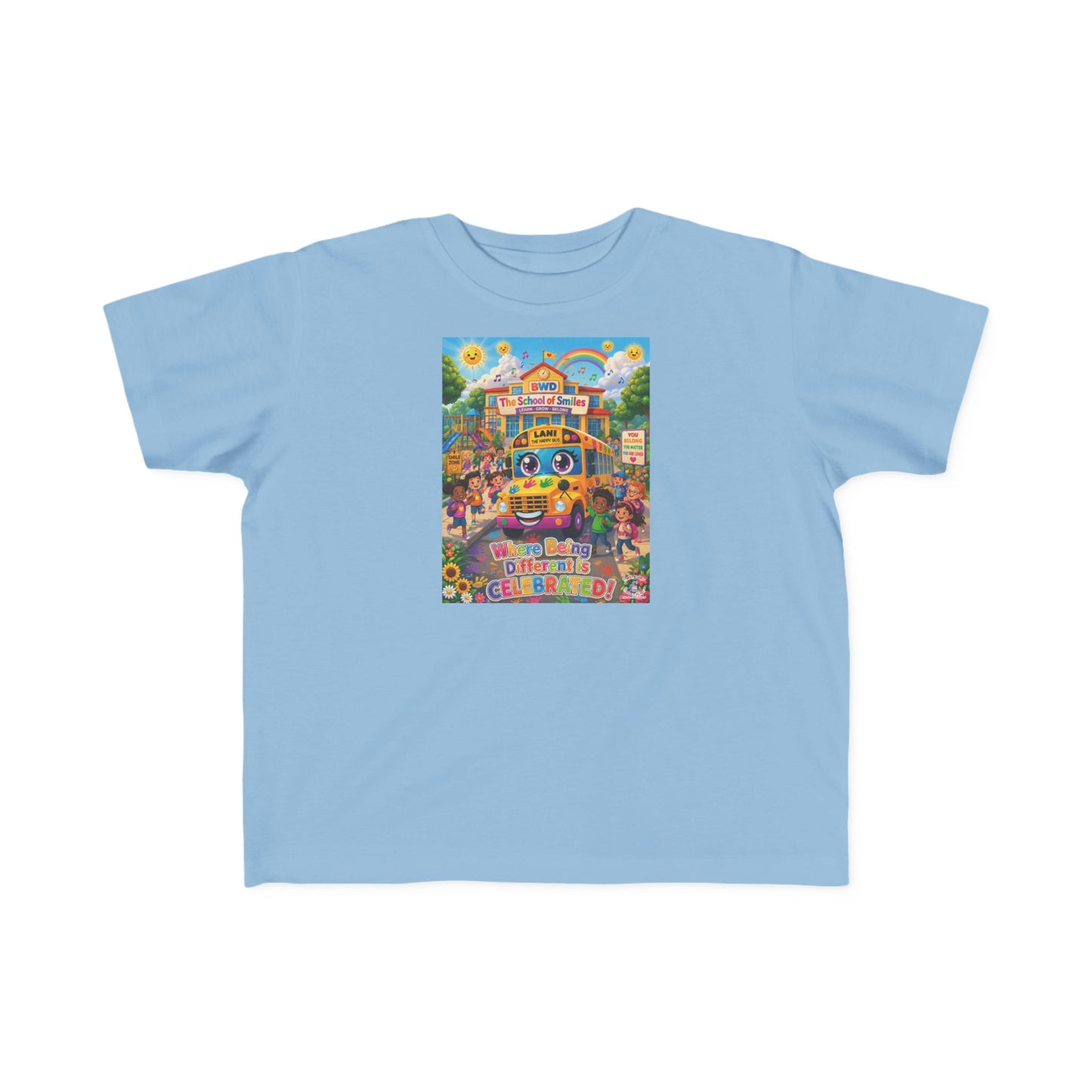 Lani™ Toddler's Fine Jersey Tee – "Where Being Different is CELEBRATED!" Graphic Shirt