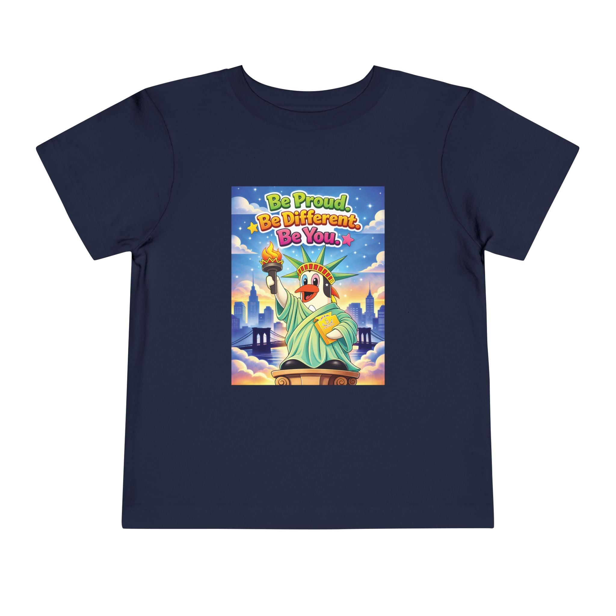 TuBz™ "Be Proud. Be Different. Be You." Toddler T- Shirt - Inspirational Kids Tee