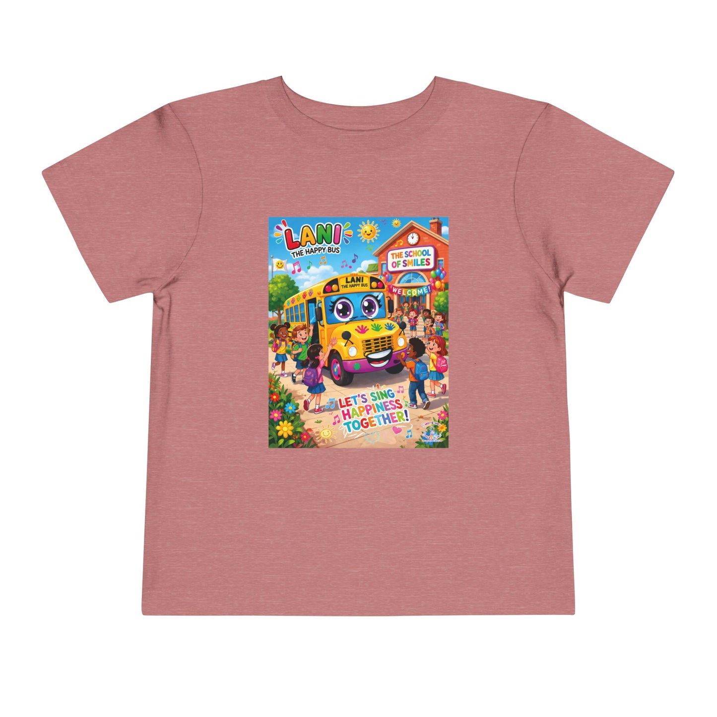 Lani™ Toddler Short Sleeve Tee – "Let's Sing Happiness Together!" Graphic