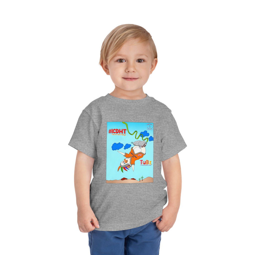 TuBz™ "I Can Do Hard Things" Toddler T-Shirt | Toddler Short Sleeve Tee  - Positive Kids Graphic Tee