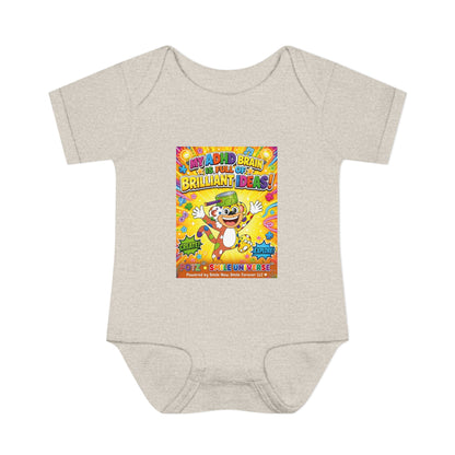 Potz™ Infant Baby Rib Bodysuit – "My ADHD Brain is Full of Brilliant Ideas!" Graphic Onesie | Smile Universe Collection