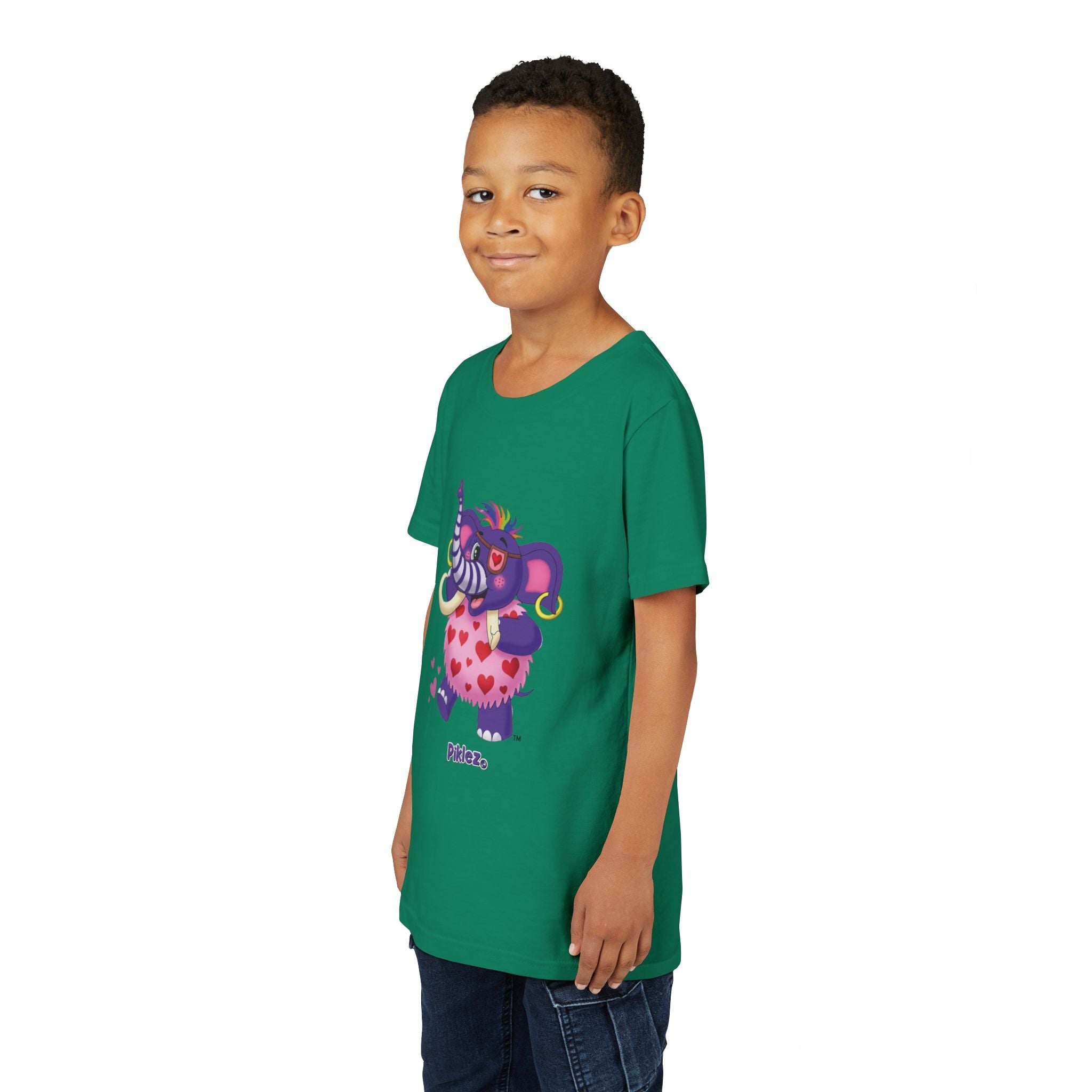 Piklez™ Youth Short Sleeve Tee – "Full of Love!" Graphic Shirt | Smile Universe Collection