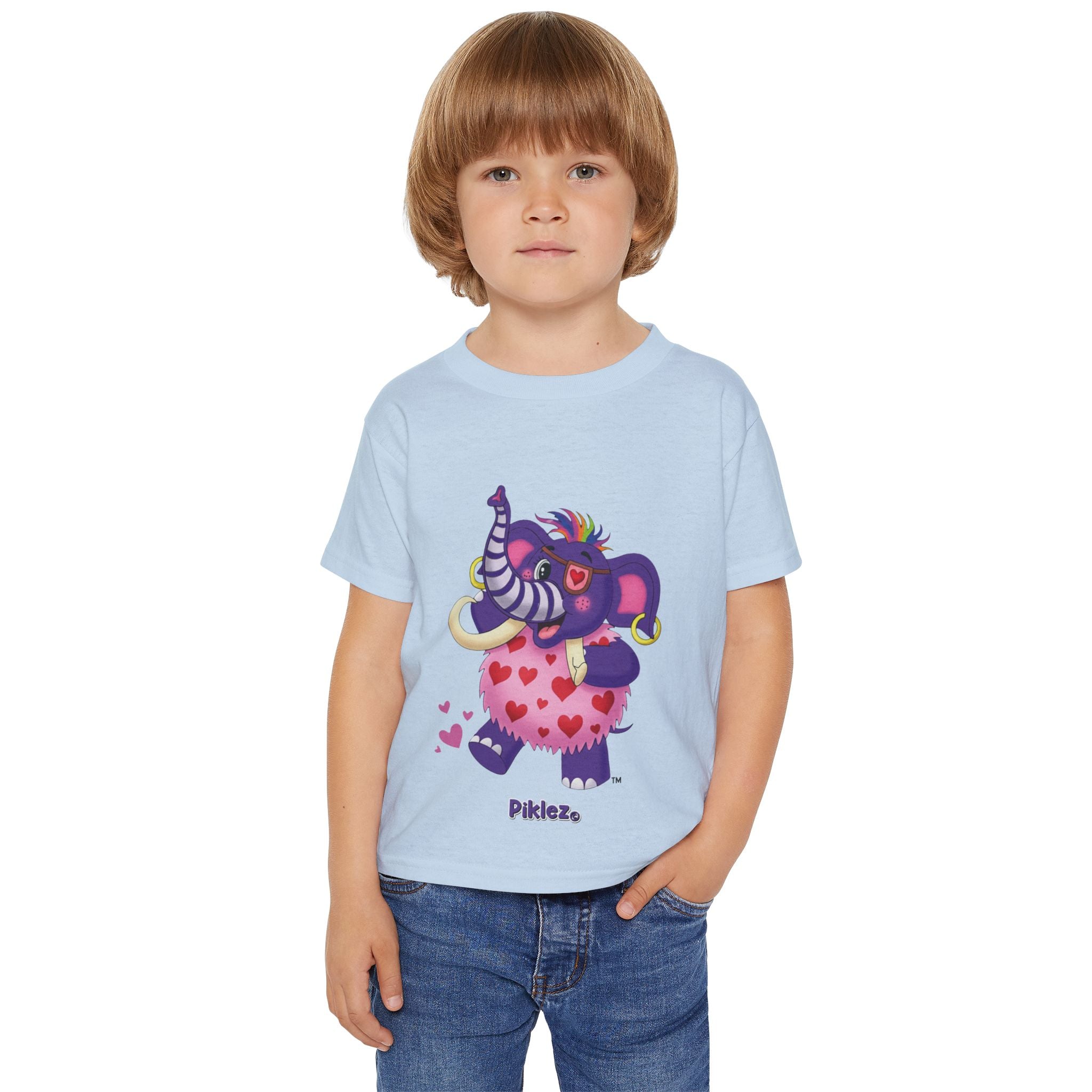 Piklez™ Heavy Cotton™ Toddler T-Shirt – "Full of Love!" Graphic Shirt | Smile Universe Collection