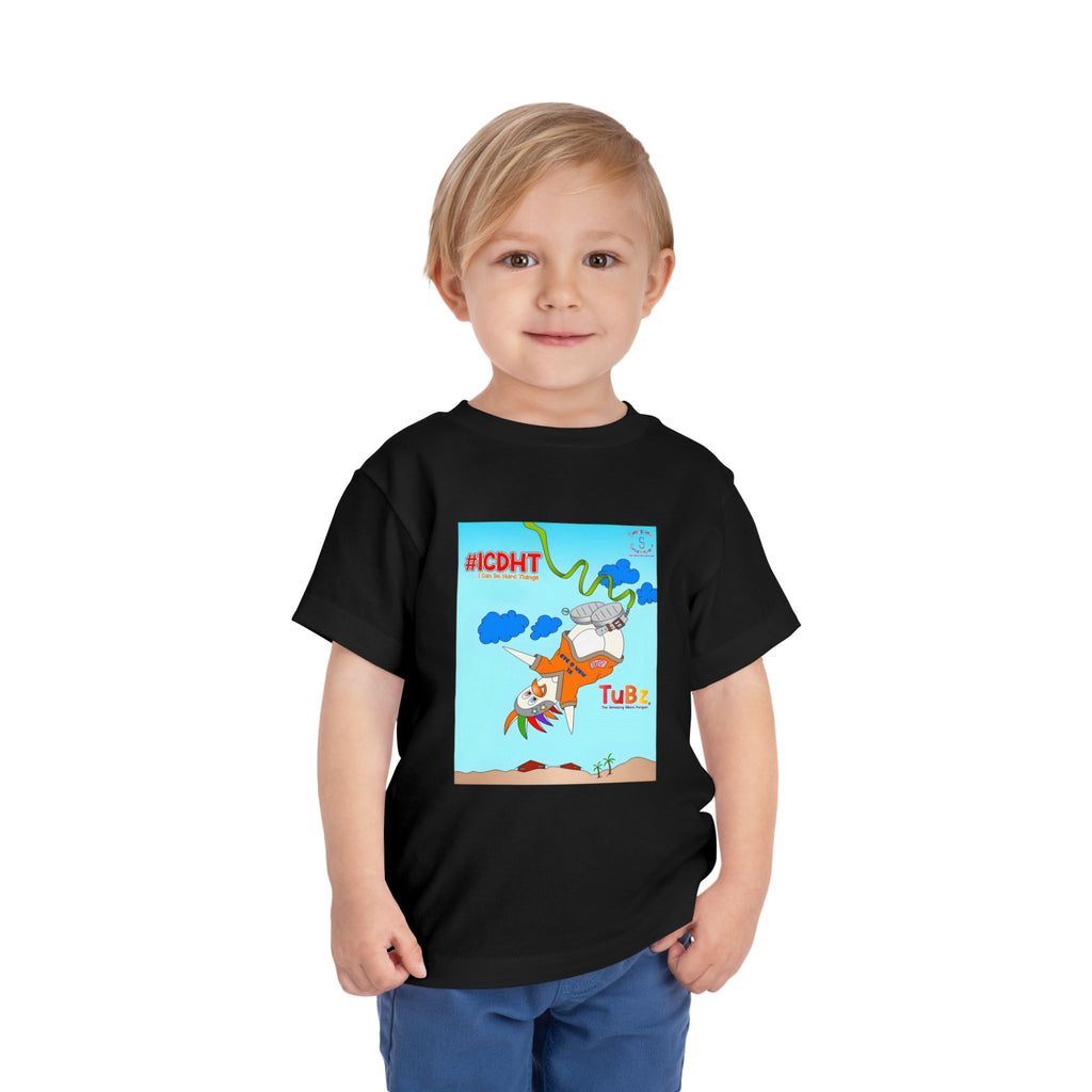 TuBz™ "I Can Do Hard Things" Toddler T-Shirt | Toddler Short Sleeve Tee  - Positive Kids Graphic Tee