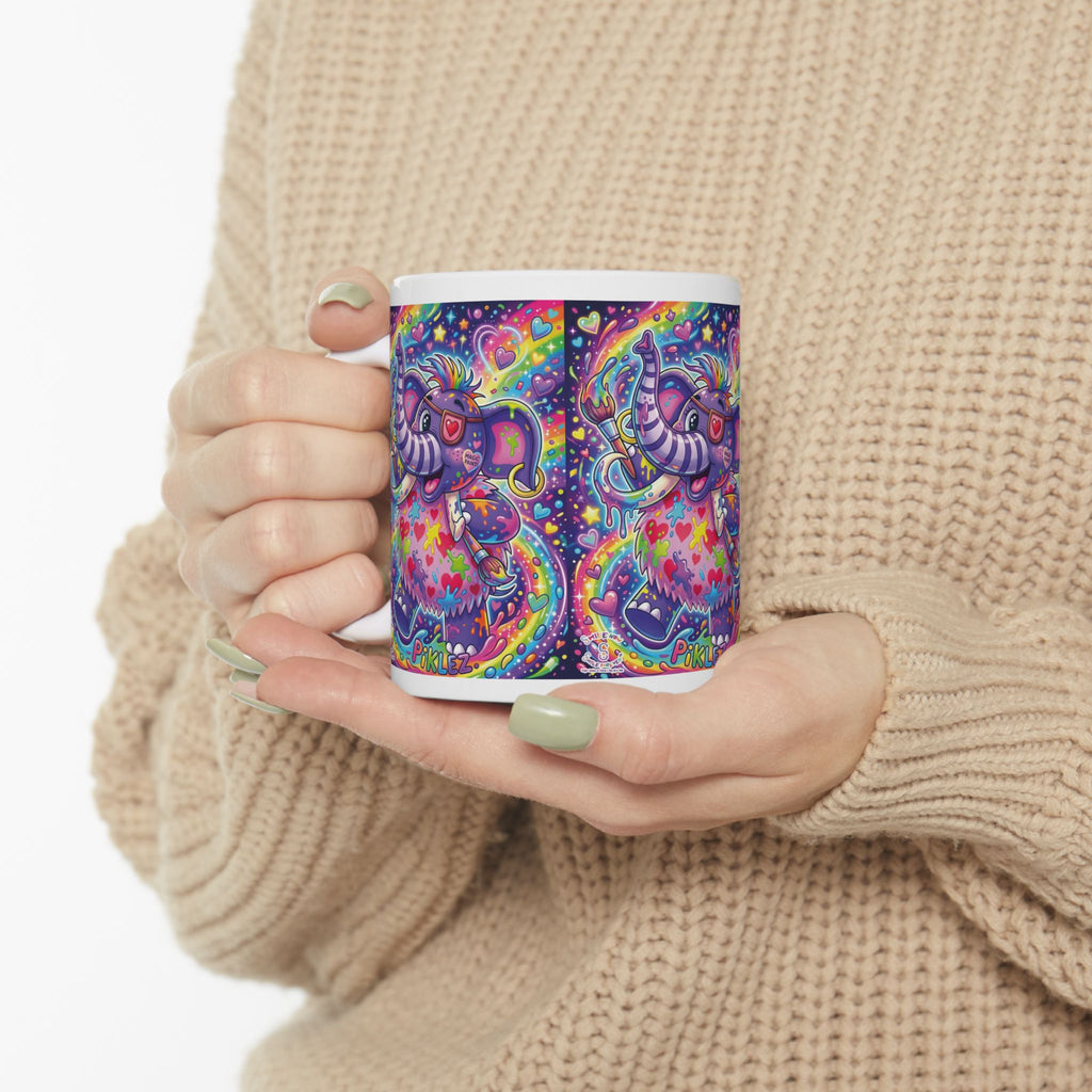 Piklez™ 11oz Ceramic Mug – "Magic Paint!" Graphic | Smile Universe Collection
