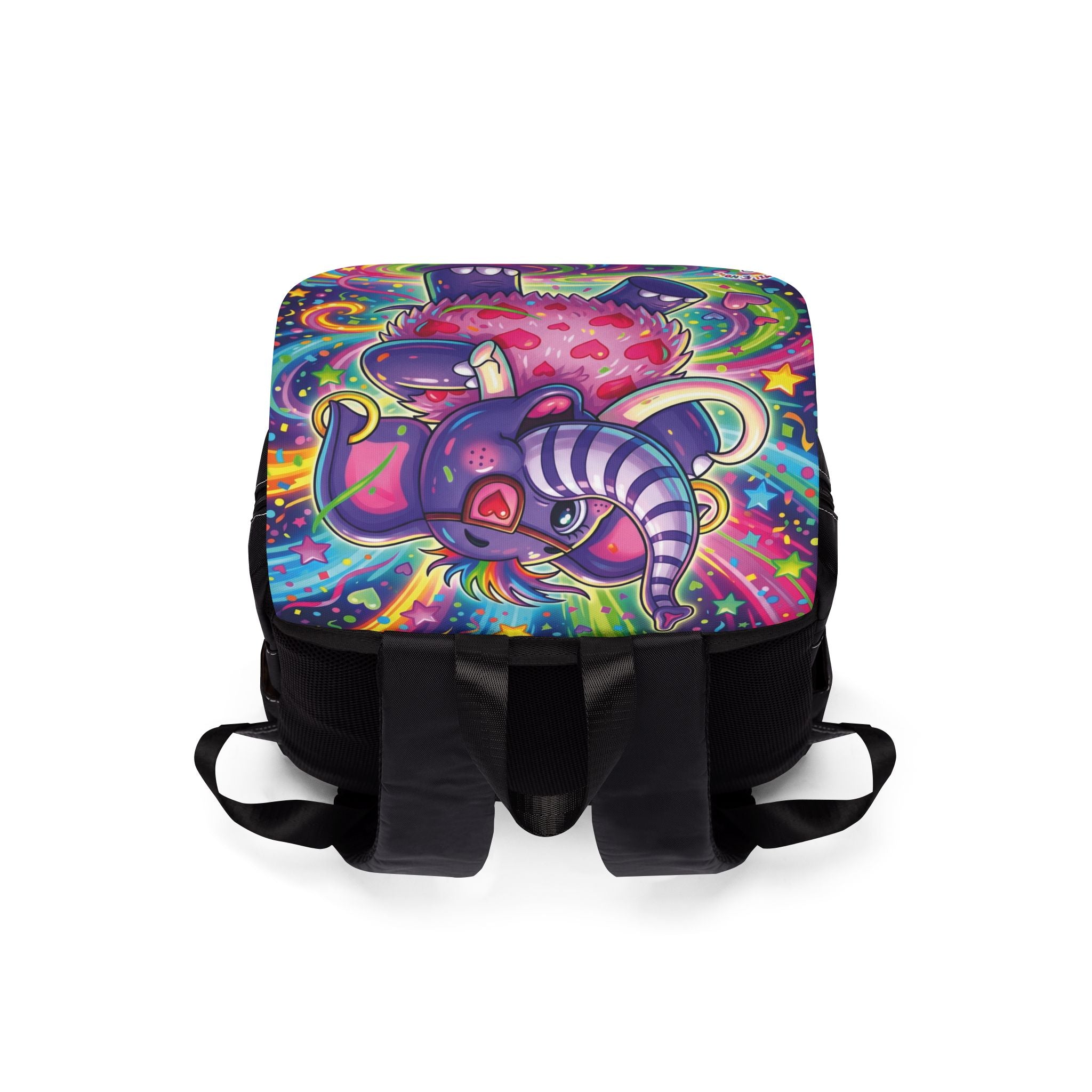 Piklez™ Unisex Casual Shoulder Backpack – "Born to Celebrate!" Graphic | Smile Universe Collection