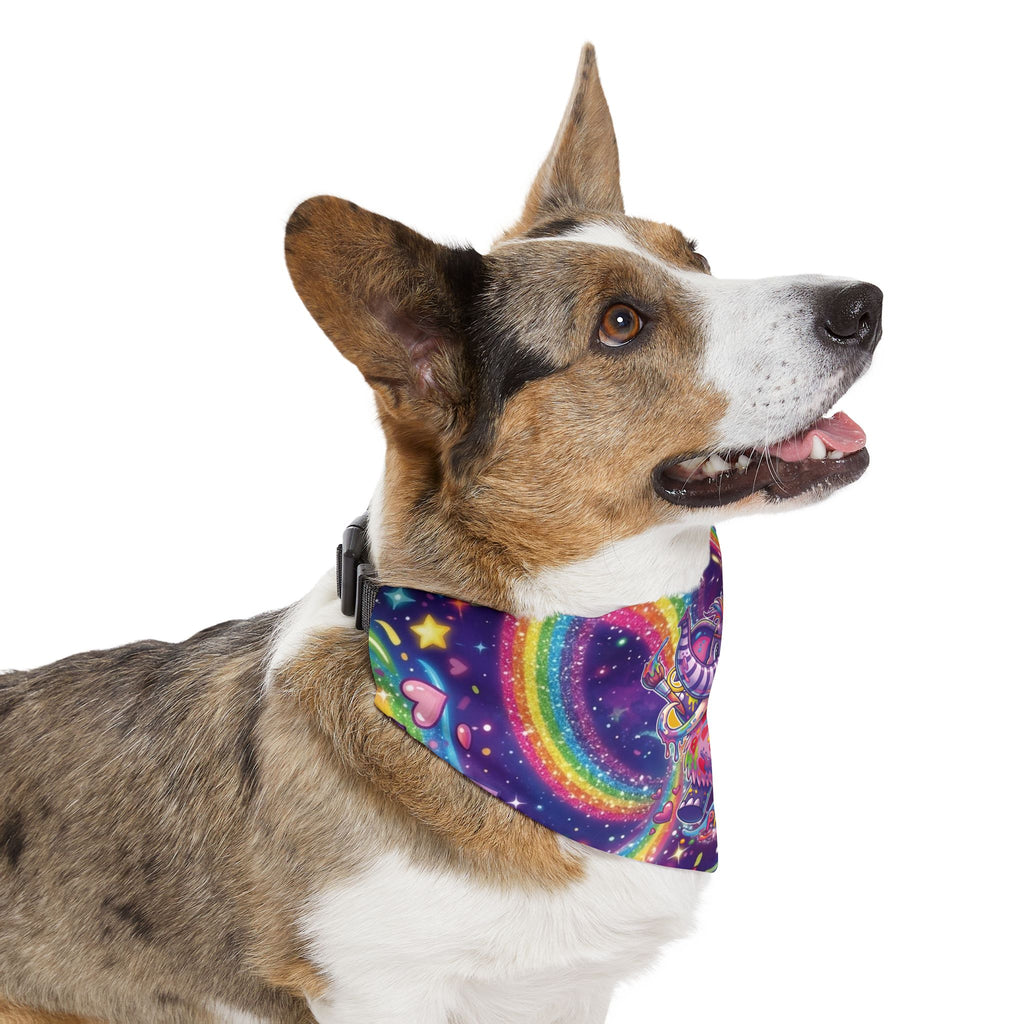 Piklez™ Pet Bandana Collar – "Full of Love!" Graphic | Smile Universe Collection