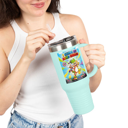 Potz™ Insulated Travel Mug 40oz – "I Guide My ADHD Energy!" Graphic Tumbler | Smile Universe Collection