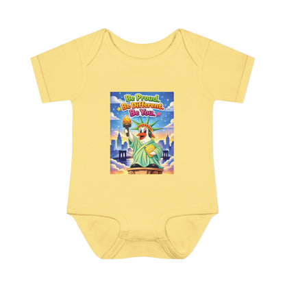 TuBz™ "Be Proud. Be Different. Be You." Infant Bodysuit - Inspirational Baby Onesie