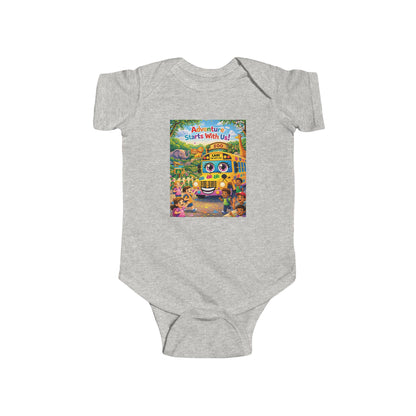 Lani™ Infant Fine Jersey Bodysuit – "Adventure Starts With Us!" Graphic
