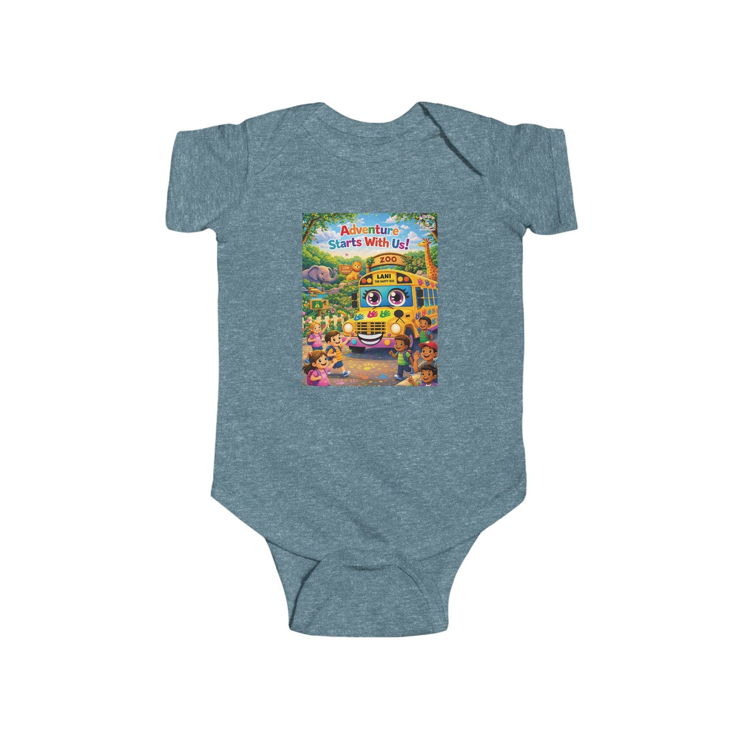 Lani™ Infant Fine Jersey Bodysuit – "Adventure Starts With Us!" Graphic